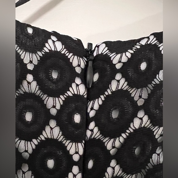 NWOT Studio One New York Sheath White/Black Lace Cocktail Dress Women’s Size 4 - Picture 7 of 11